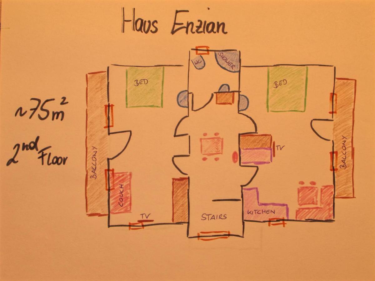 Haus Enzian Apartman Hinterstoder Kültér fotó